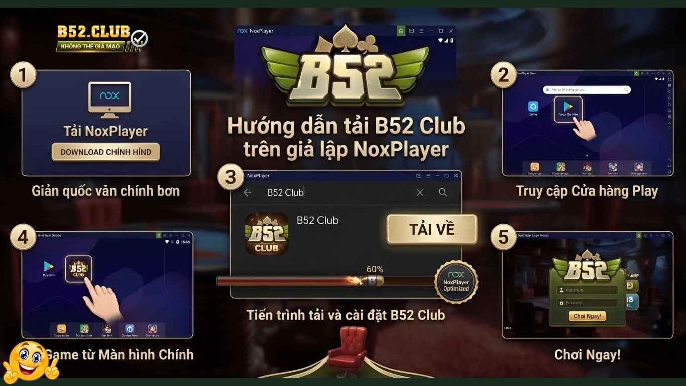 Hướng dẫn tải B52 Club trên giả lập NoxPlayer